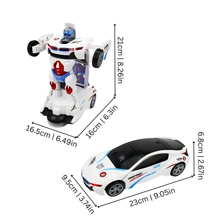 RoboRacer - 2-in-1 Car to Robot Transformer Toy