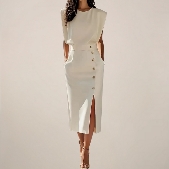 Yasmin - Midi Dress With Side Slit