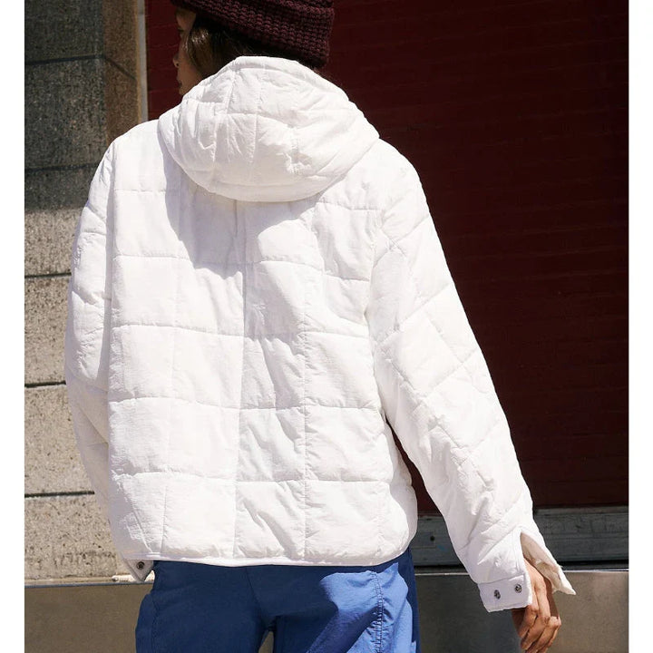 Merve - Elegant Long Sleeve Puffer Jacket