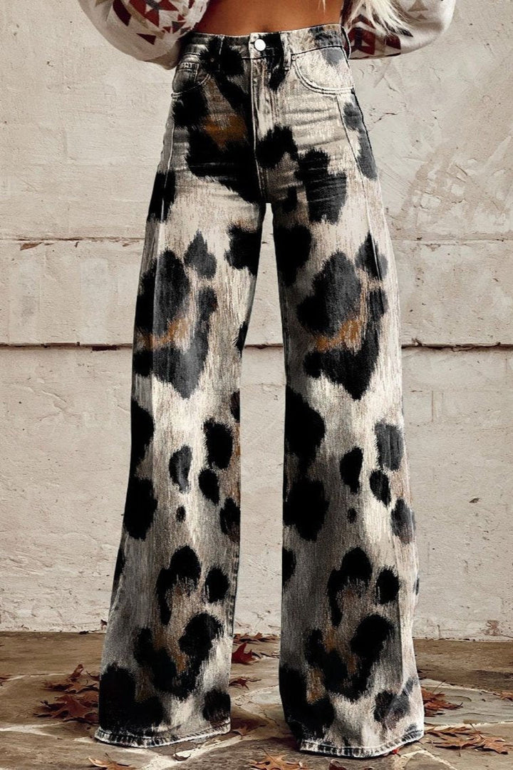 Mallory - Wide Legs Printed Pants