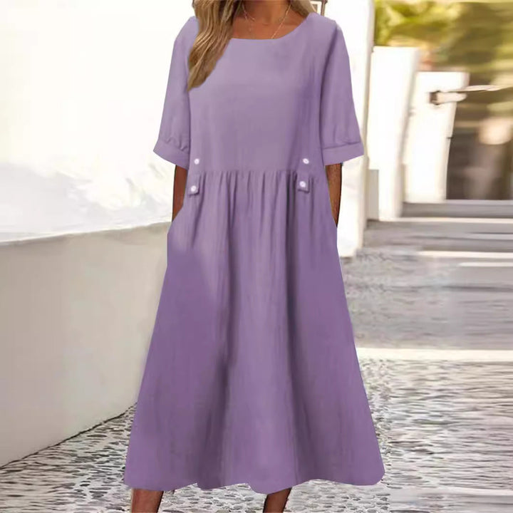 Norina - Summery Cotton Linen Dress