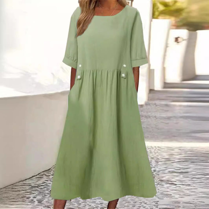 Norina - Summery Cotton Linen Dress