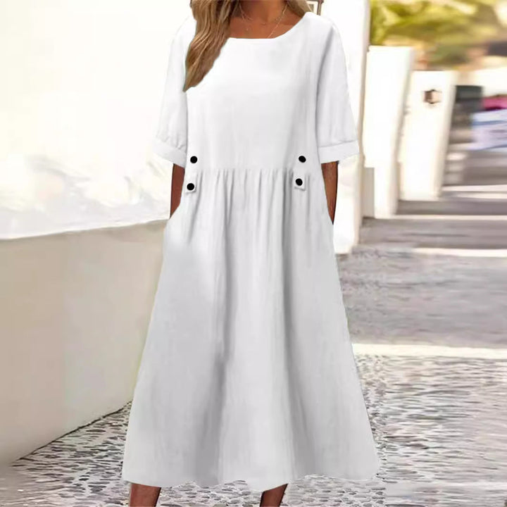 Norina - Summery Cotton Linen Dress