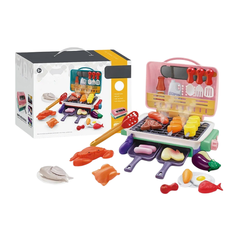 GrillMagic - Sizzling BBQ Playset with Color-Changing Food