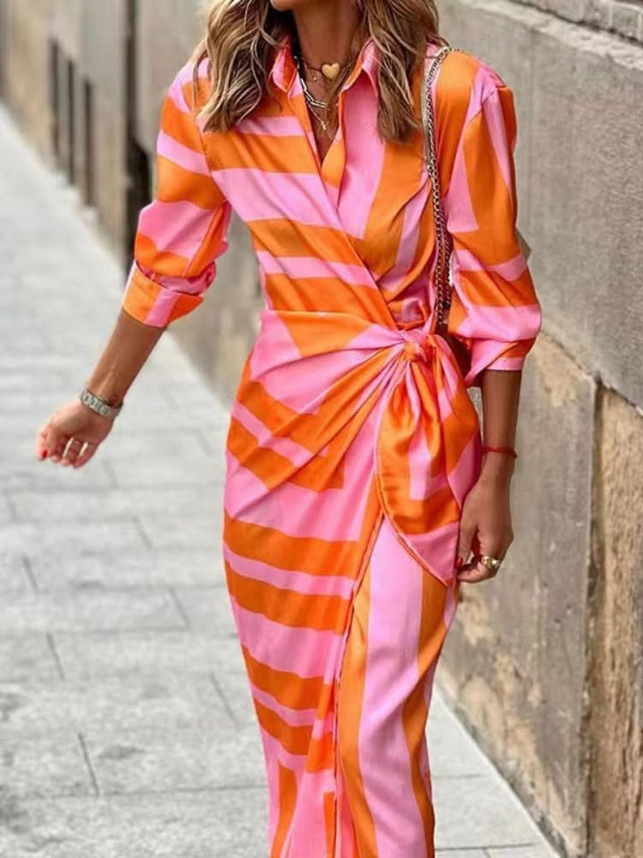 Lorena - Wrap Print Dress