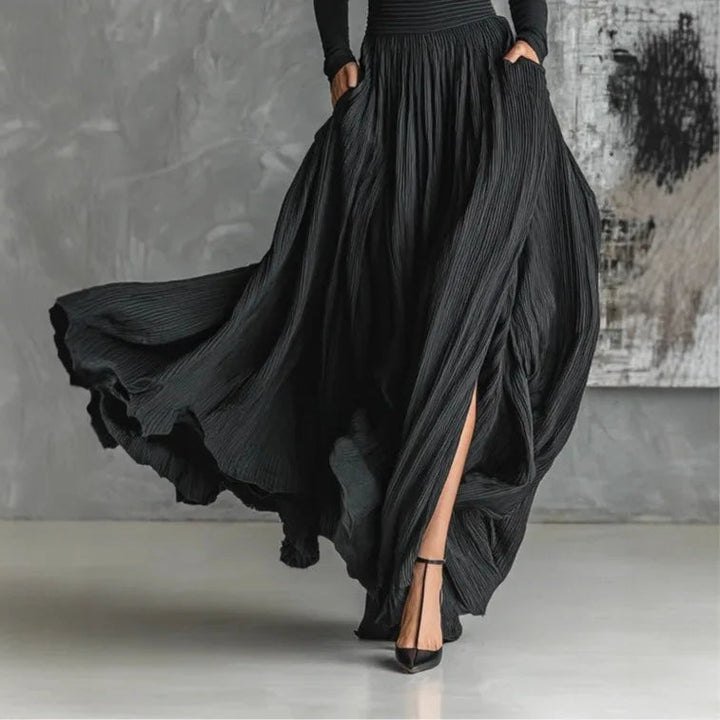 Keziah - Elegant Black Long Dress