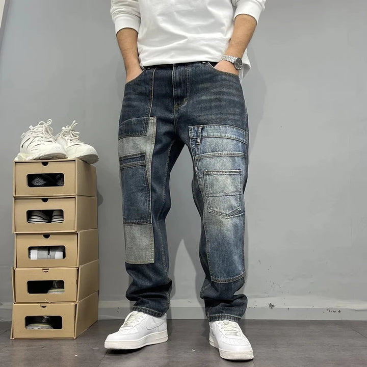 Laurent - Patchwork Denim Jeans