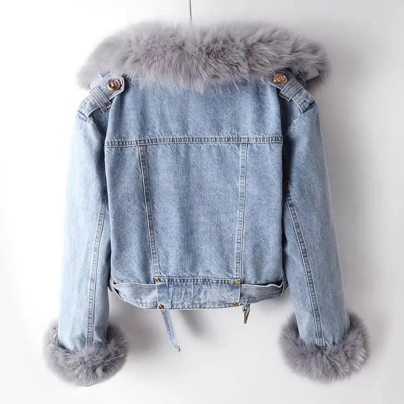 Hilde - Slim Fit Denim With Fur Lining