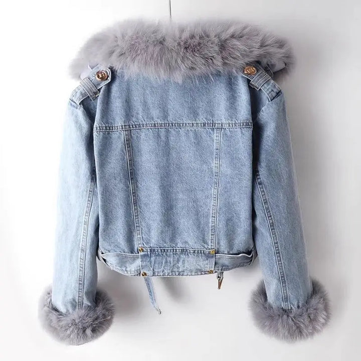 Hilde - Slim Fit Denim With Fur Lining