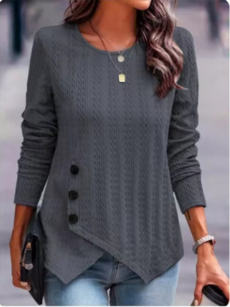 Selema - Elegant Round Neck T-Shirt