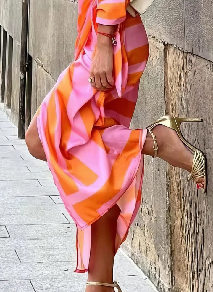 Lorena - Wrap Print Dress