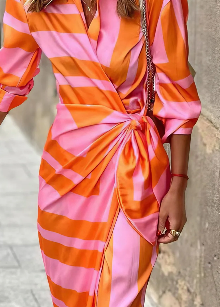 Lorena - Wrap Print Dress