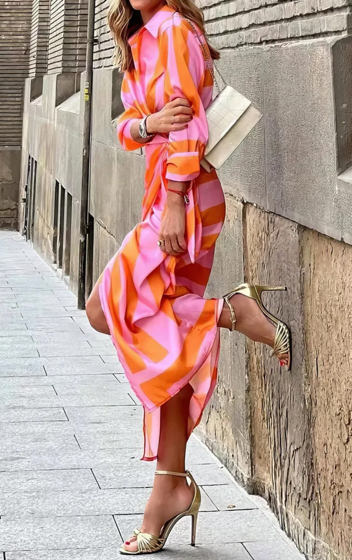 Lorena - Wrap Print Dress
