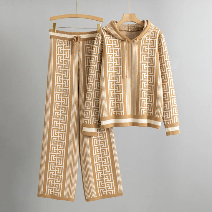 Noris - Hooded Sweater Set with Pants