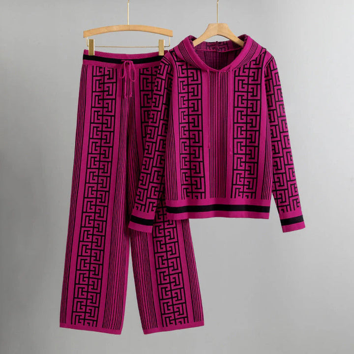 Noris - Hooded Sweater Set with Pants