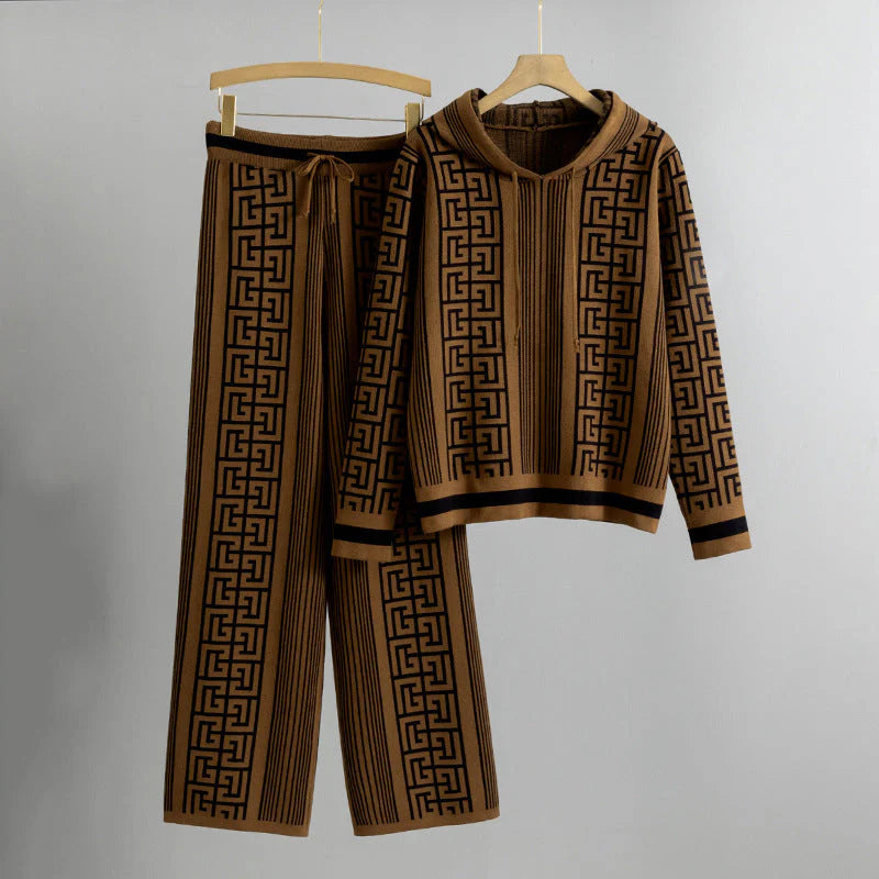 Noris - Hooded Sweater Set with Pants