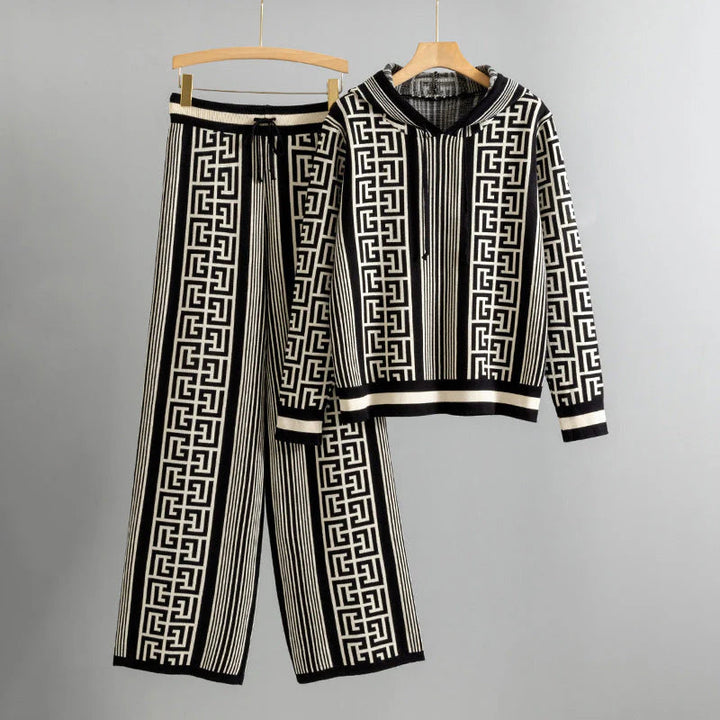 Noris - Hooded Sweater Set with Pants
