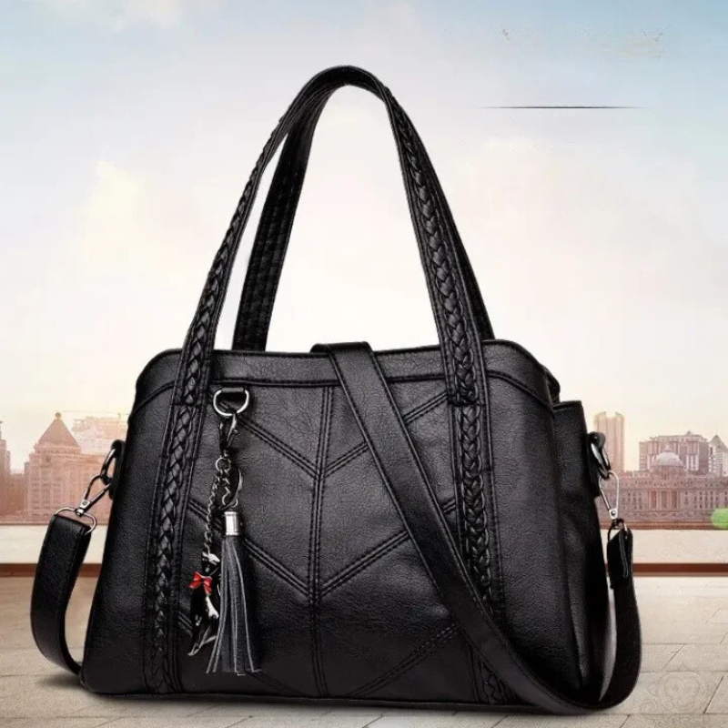 Freja – Leather Handbag with a Large Capacity