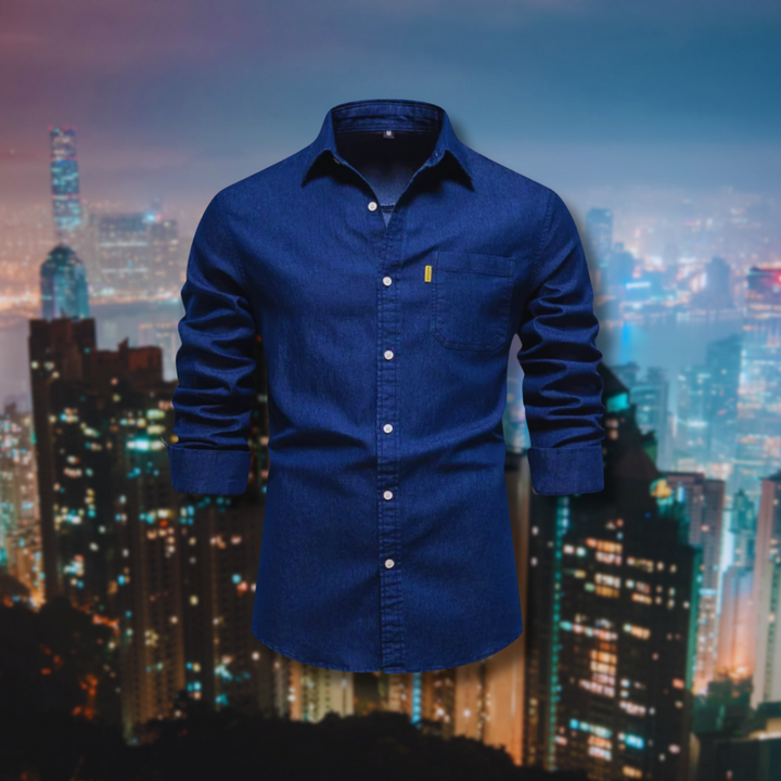 Norvin - Stylish Slim Fit Denim Shirt
