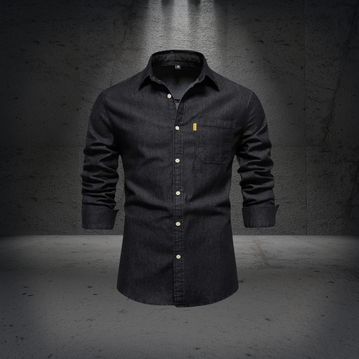 Norvin - Stylish Slim Fit Denim Shirt