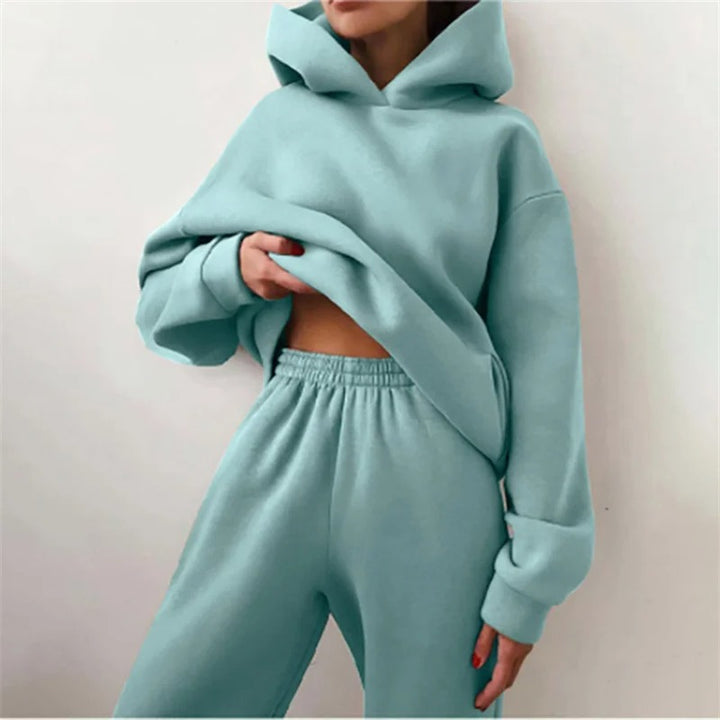 Yoselin - Oversized Warm Hoodie 2 Piece Set