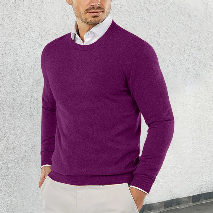 Ronny - Round Neck Cotton Sweater