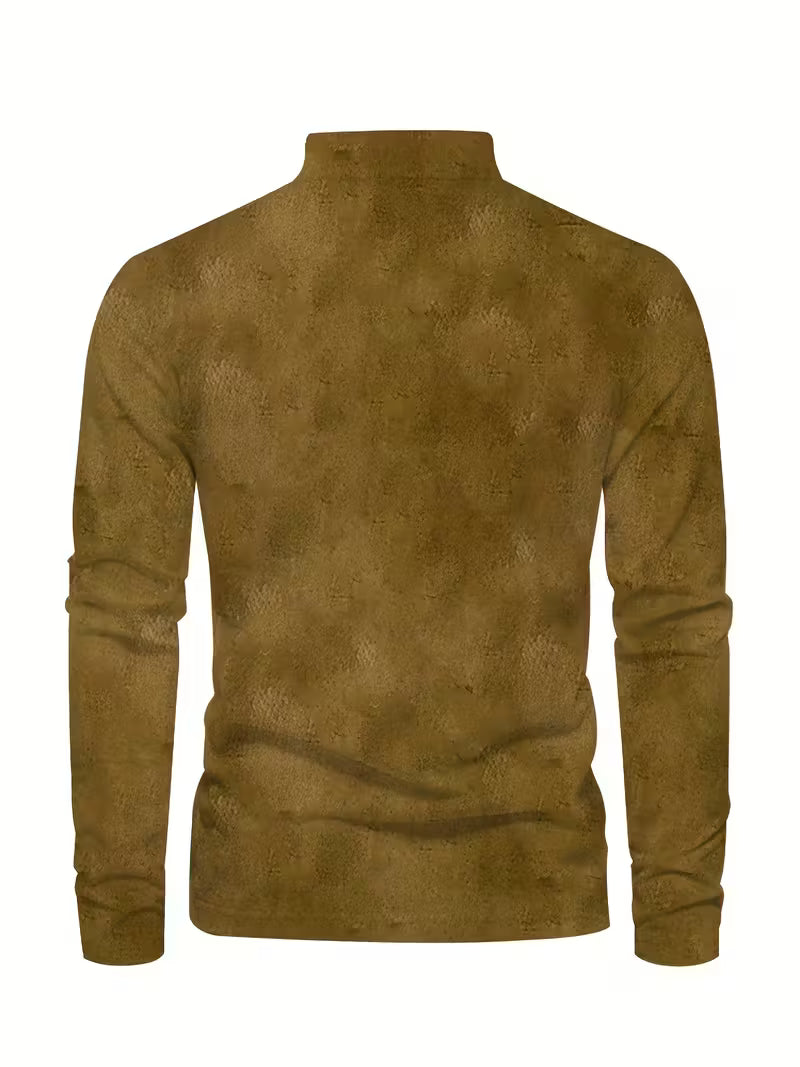 Giles - Stylish 3D Sailboat Print Lapel Shirt