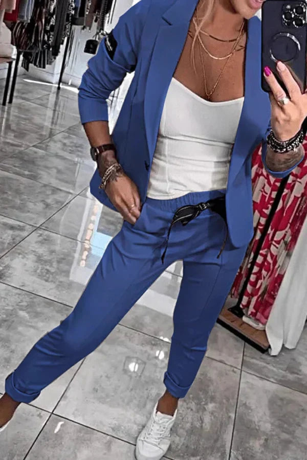 Jocelyne - Elegant Blazer And Trousers Set