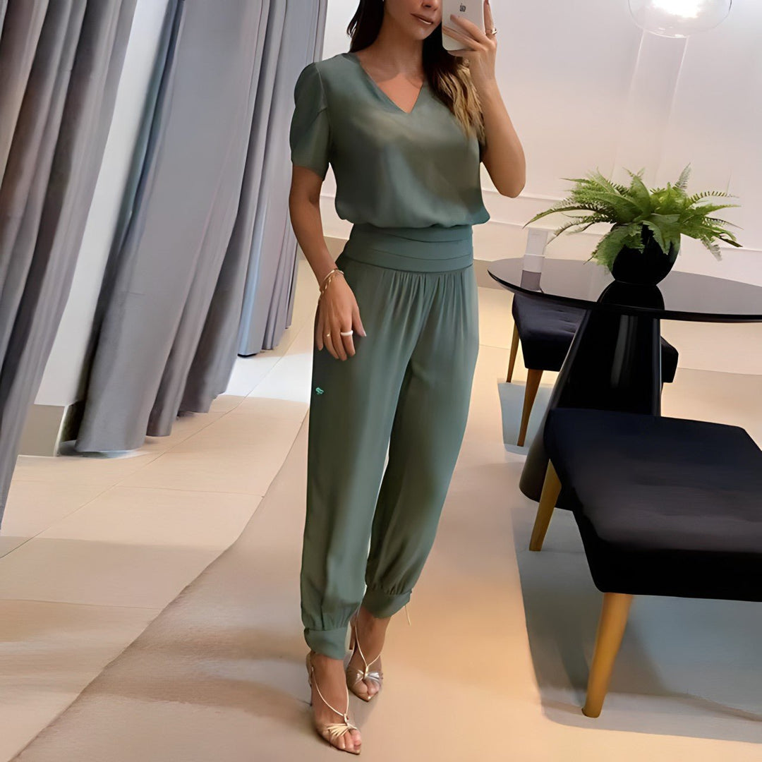 Vianey - Trendy Set With Blouse and Pants