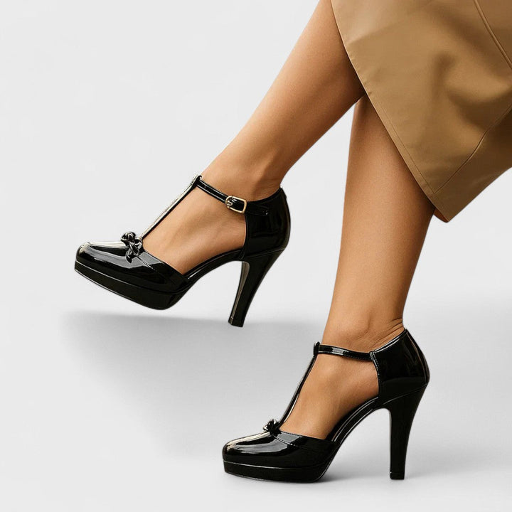 Filippa - Elegant High Heels Pumps With Round Toe