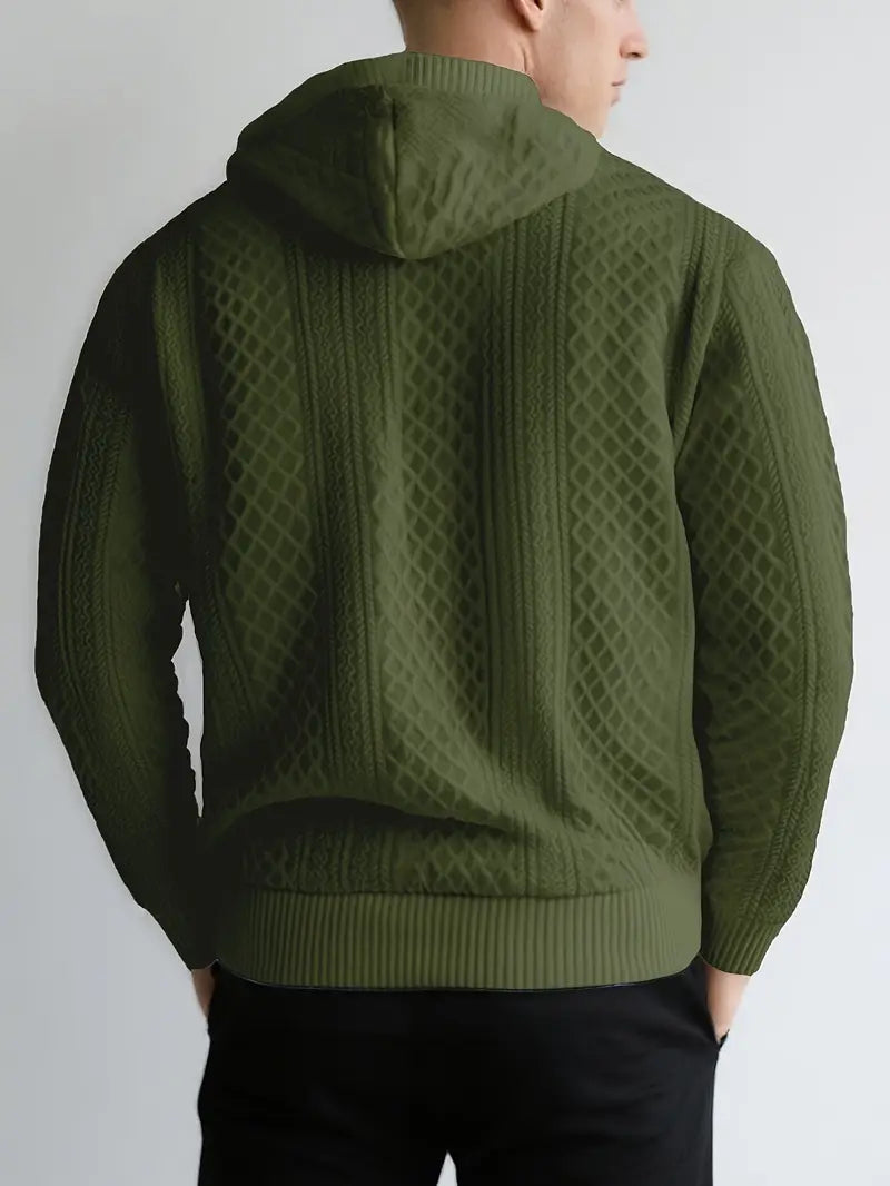 Karah - Long Sleeve Knitted Hoodie