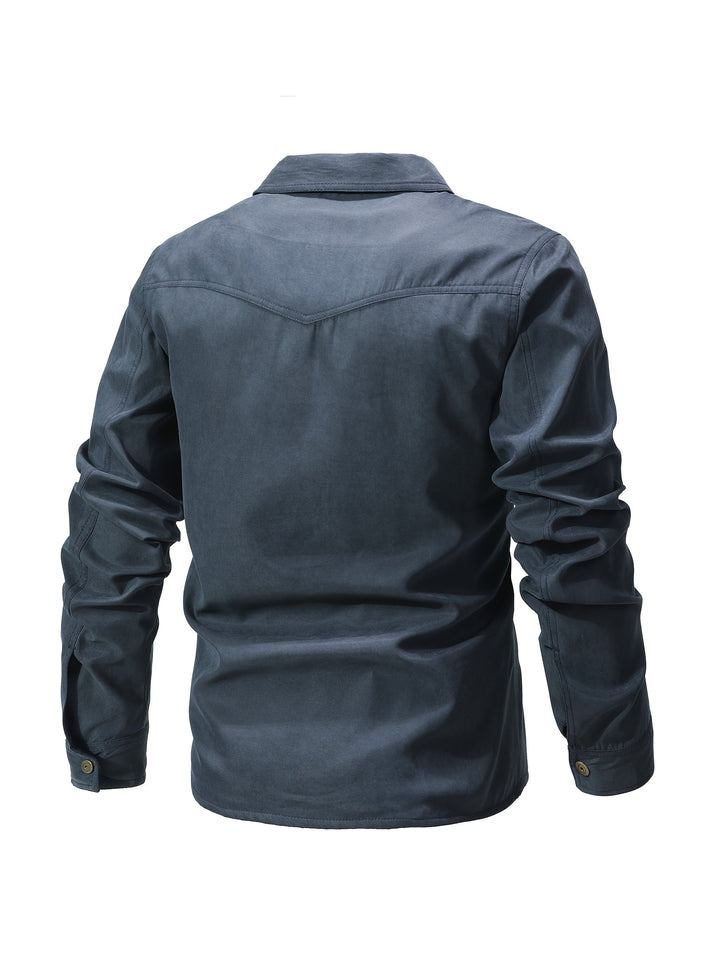 Evrypidis - Casual Long Sleeve Cargo Jacket