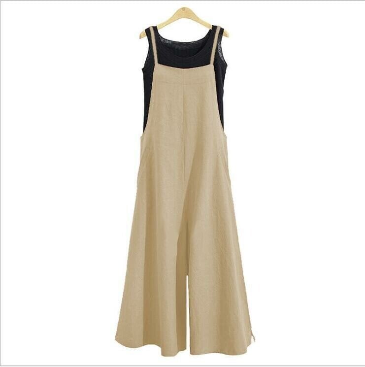Jurina - Casual Sleeveless Oversized Jumpsuit