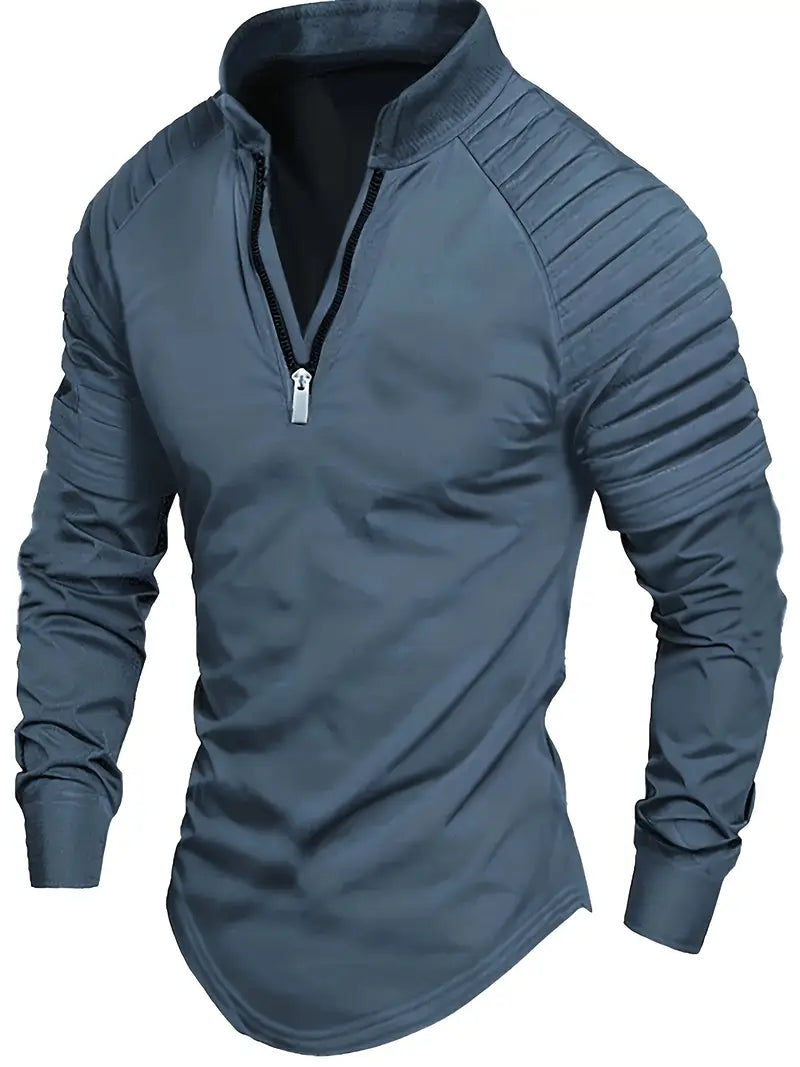 Linwood  - Long Sleeve Polo Shirt With Zipper