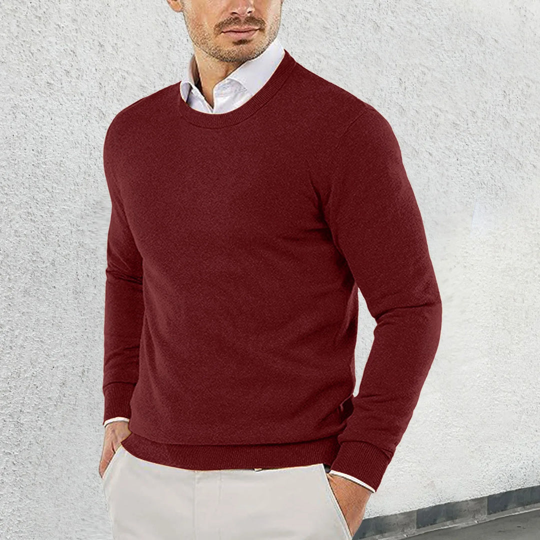 Ronny - Round Neck Cotton Sweater