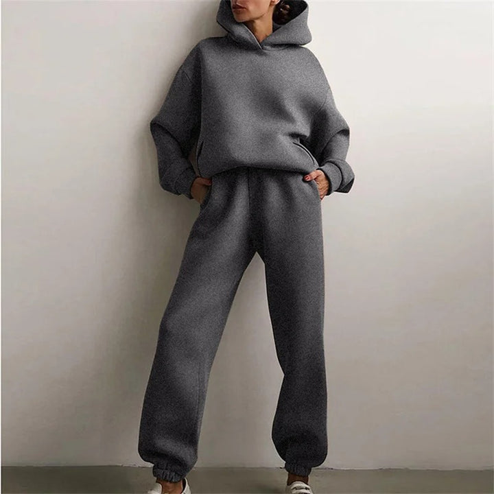 Yoselin - Oversized Warm Hoodie 2 Piece Set