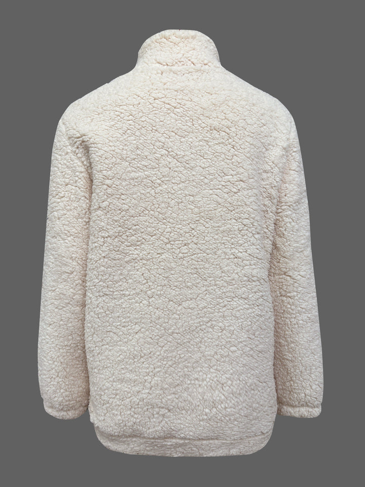 Willemien - Long Sleeve Fleece Zippered Sweatshirt