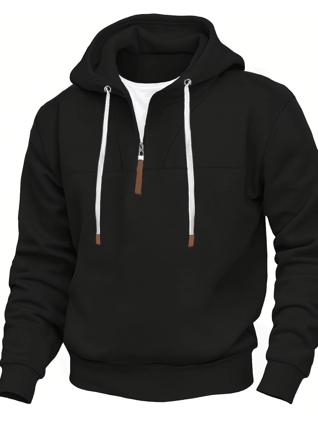 Kolton - Hooded Sweatshirt with Half Zipper