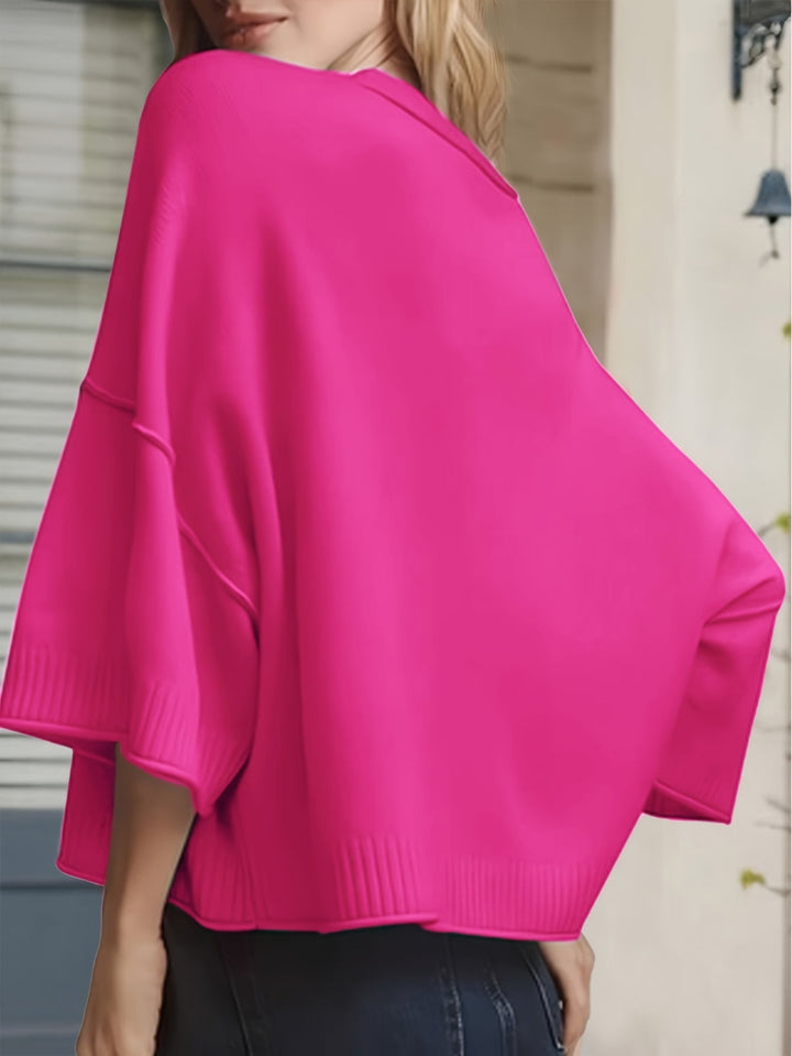 Shilena - Casual Short Sleeve Cardigan