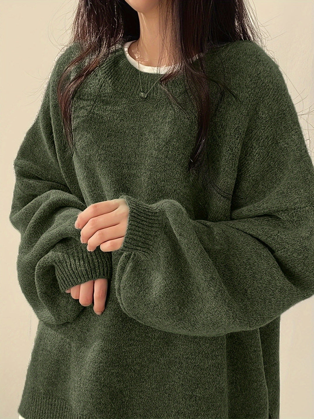 Pearline - Crew Neck Long Sleeve Sweater