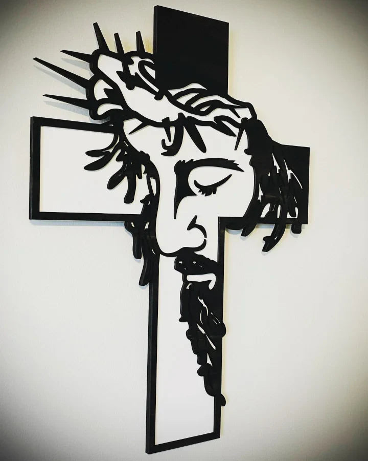 ChristCraft - Jesus Cross Metal Sign Christ Wall Decor