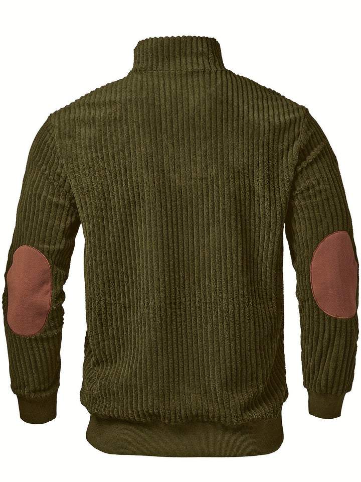 kortez - Casual Knitted Half Zip Sweater