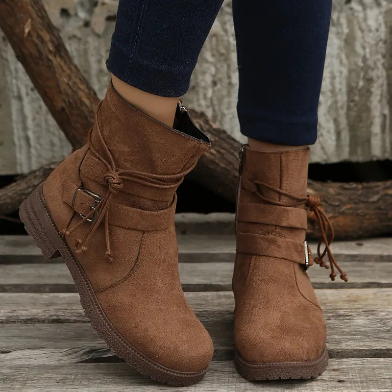 Spna - Zippered Ankle Boots