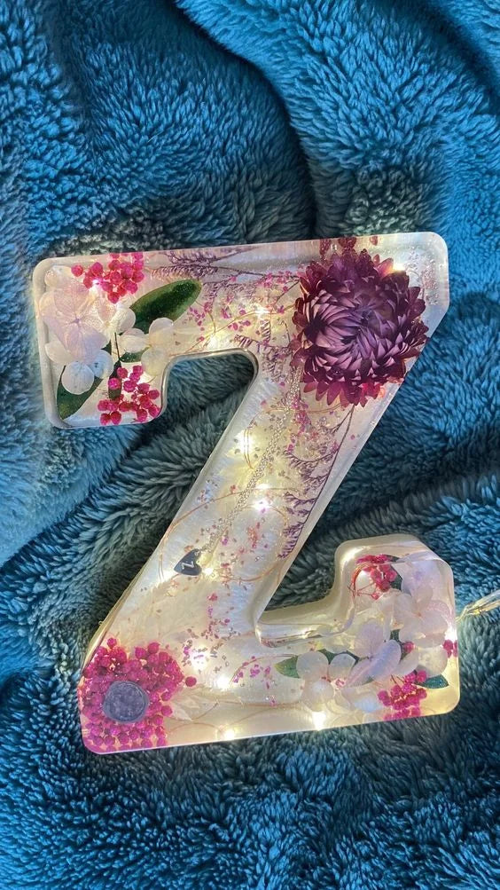 PetalLume - Handmade Flower Resin Night Light