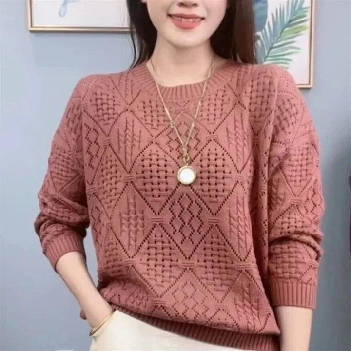 Monica - Loose Knitting Hollowing Sweater