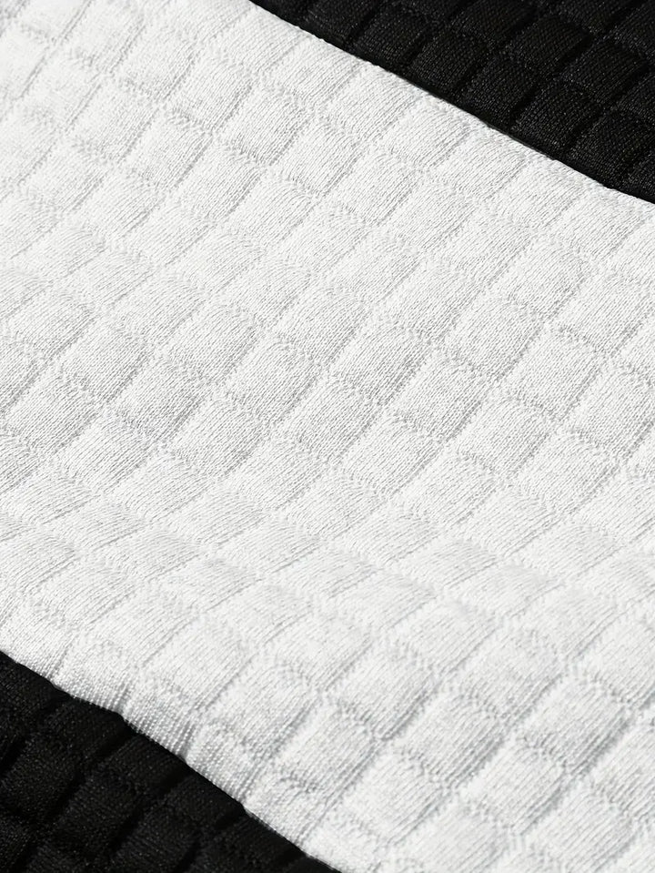 Arvid - Color Block Textured Hoodie