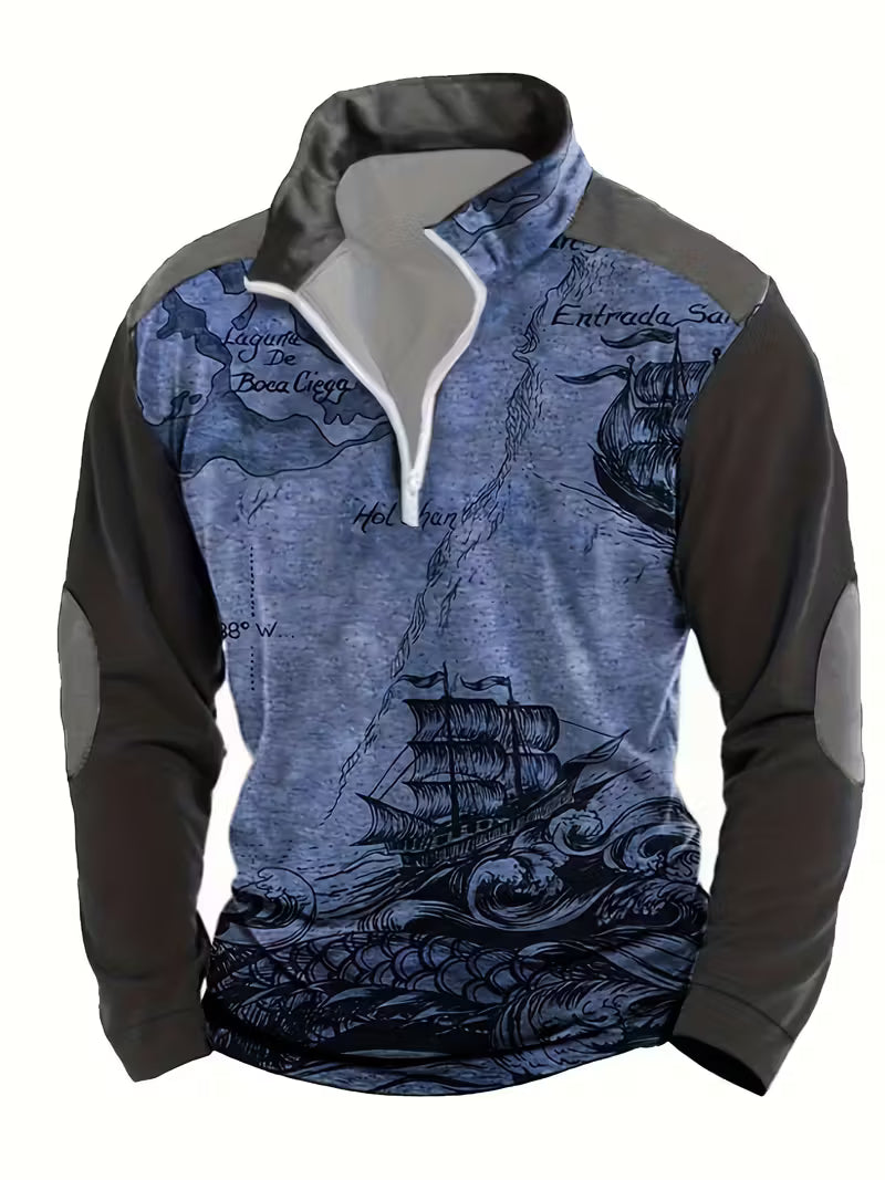 Didier - Vintage Pirate Ship 3D Print Sweatshirt