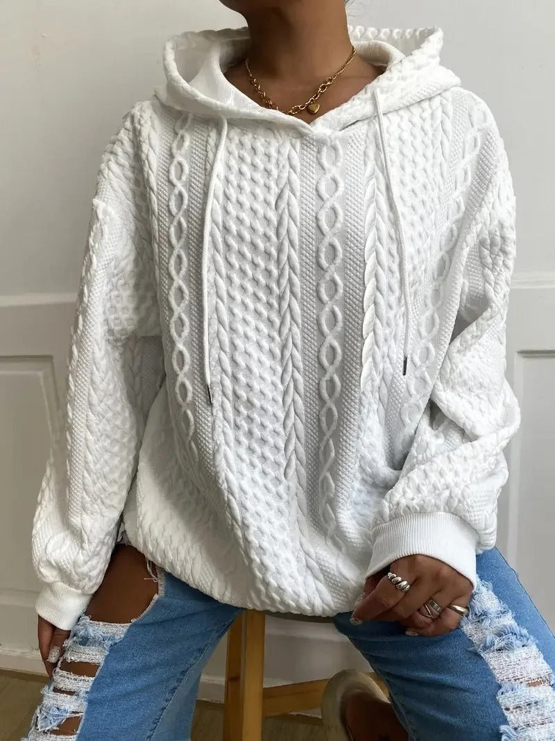 Lorna - Long Sleeve Twist Pocket Fashion Top Sweatshirt