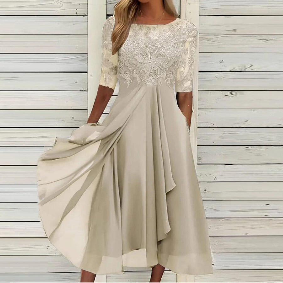 Gracia - Elegant Lace Handmade Dress