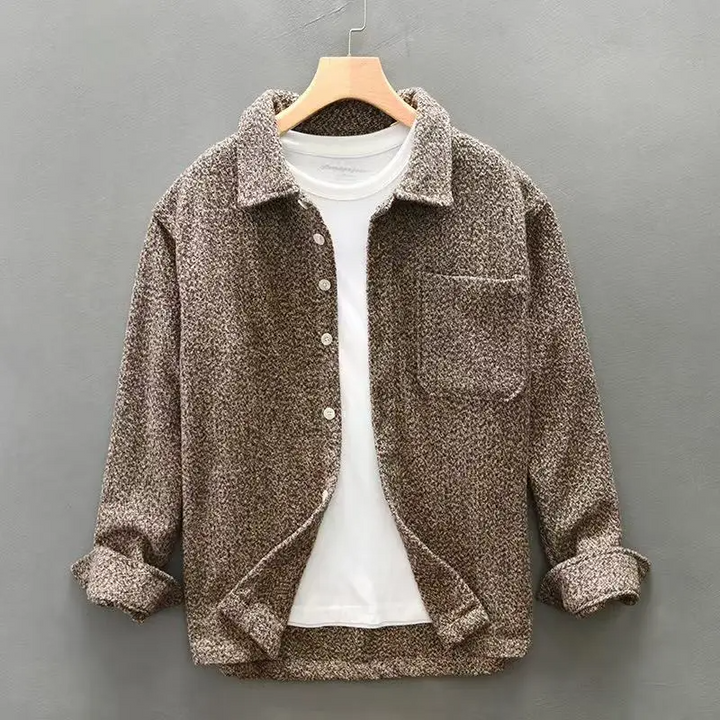 Steve - Casual Cashmere Button-Up Shirt